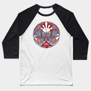 Pastel Tones Sunrise Abstract Butterfly Baseball T-Shirt